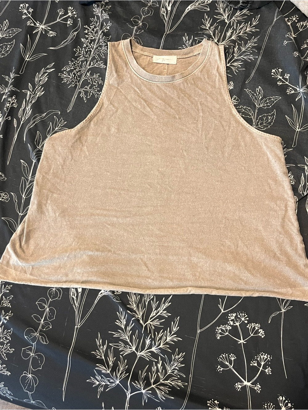 Sleeveless Light Sage Crop Tank Top - Women